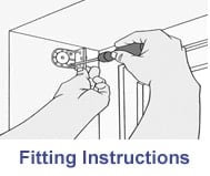 instructions for fitting Cheapest Blinds & Interiors blinds