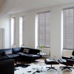Ash Grey Wooden Venetian Blinds With Tapes