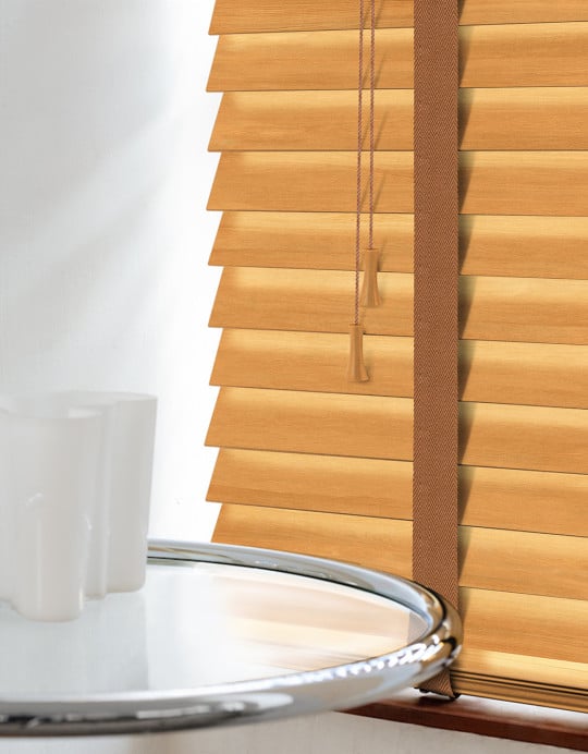 Tuscan Oak Wood Venetian Blinds With Tapes