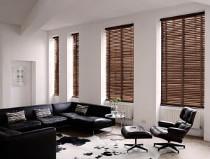 Walnut Wooden Venetian Blinds With Tapes