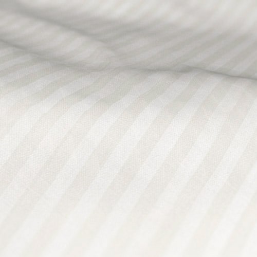 Fryetts Mono Stripe White Roman Blind Fabric Sample