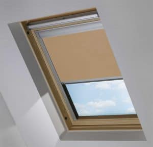 Cheap Light Brown Dakea Skylight Roof Blind